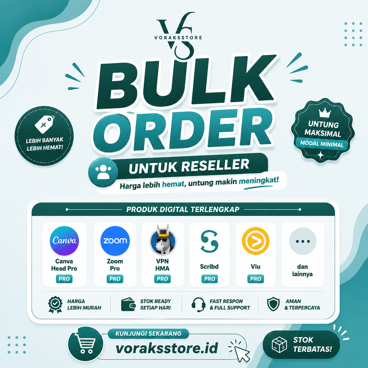 BULK ORDER UNTUK RESELLER